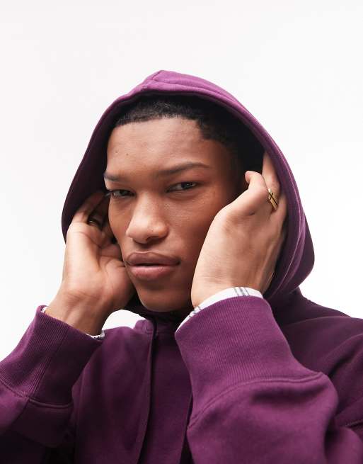 Topman discount purple hoodie