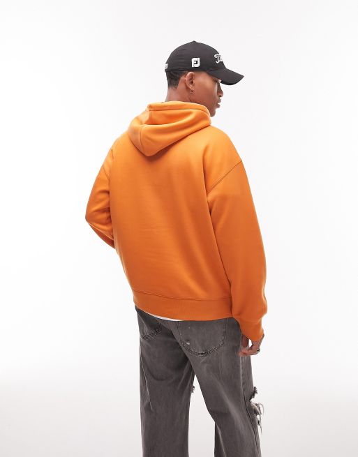 Topman sales orange hoodie