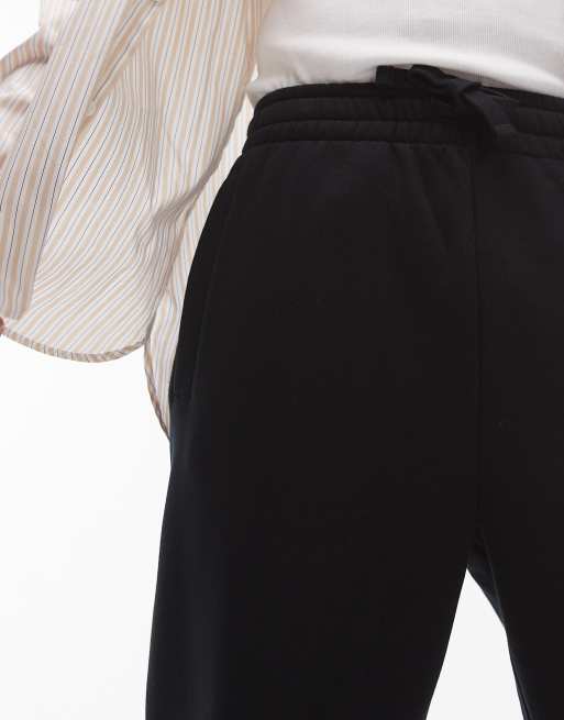 Topman – Hochwertige Jogginghose aus schwerem Material in Schwarz mit geradem Schnitt, 3 von 5