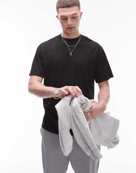 Topman – Hochwertiges Oversize-T-Shirt in Schwarz aus Viskose - view 1