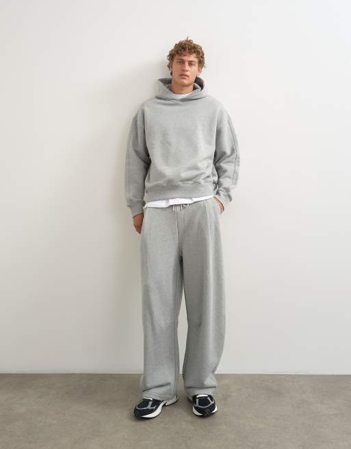 Topman hoodie ample épais gris chiné, 2 de 5