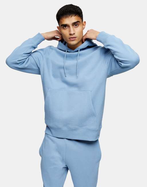 Topman blue hoodie hot sale