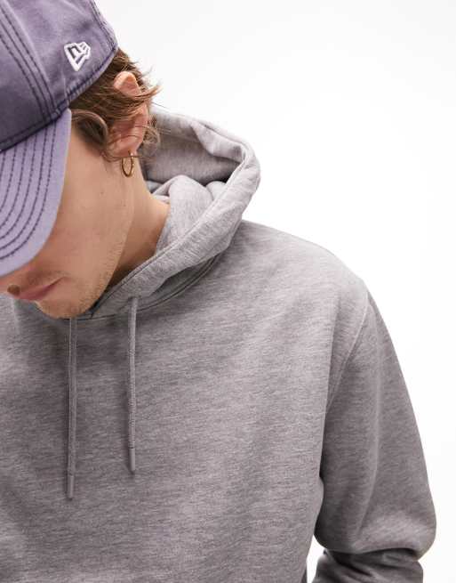 Topman hoodie in gray heather