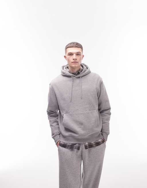 Topman hoodie in washed grey