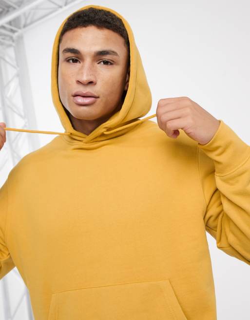 mustard hoodie men's