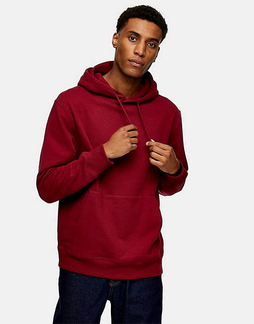 Topman hoodie in red | ASOS