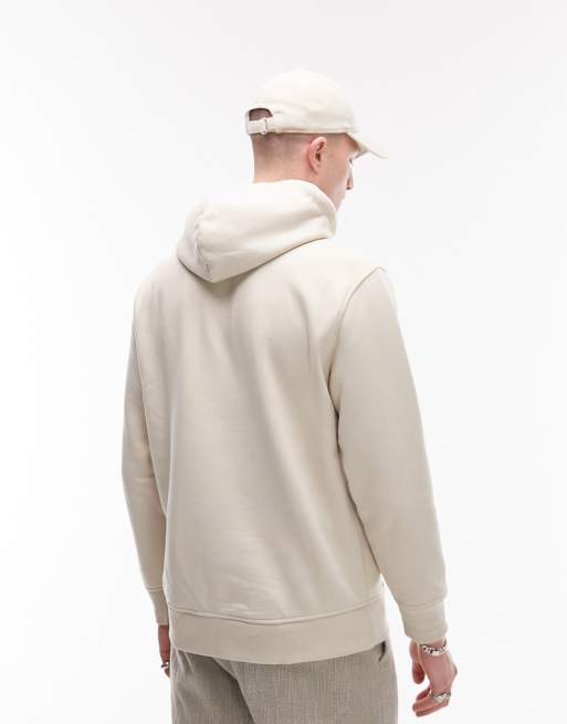 Topman beige store hoodie