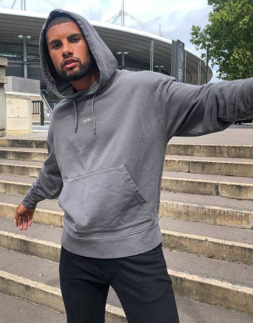 topman grey hoodie