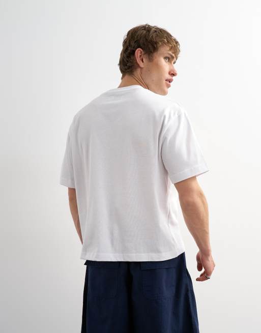 Topman - Hvid cropped T-shirt med palmebroderi, 4 af 5
