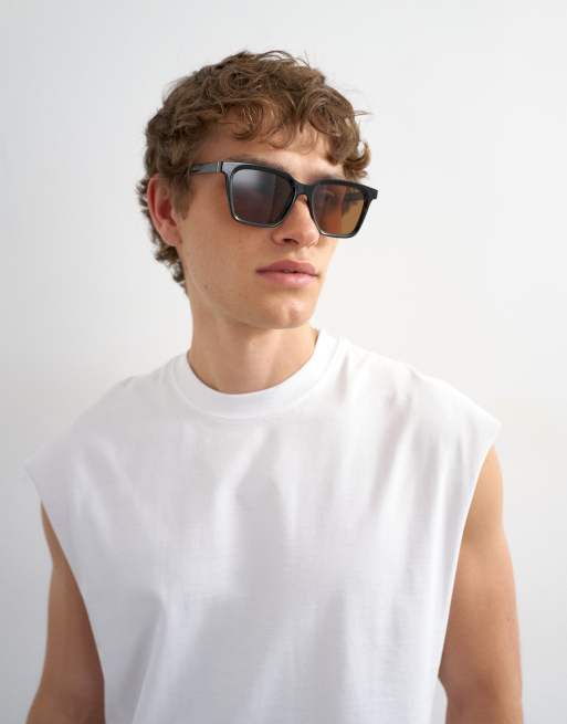 Topman - Hvid T-shirt i afslappet pasform uden ærmer, 2 af 5