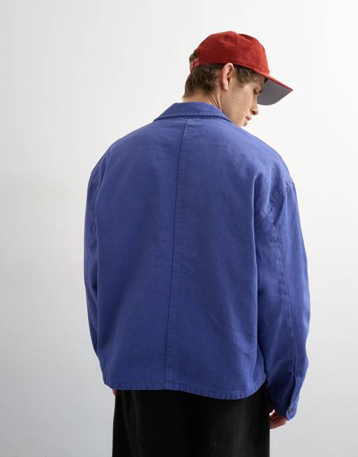 Topman - Jack met dubbele zakken in blauw met wassing, 3 van 5