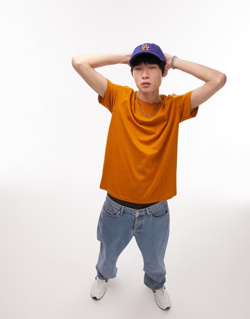 Topman – Jasnobrązowy T-shirt o klasycznym kroju, 2 z 4