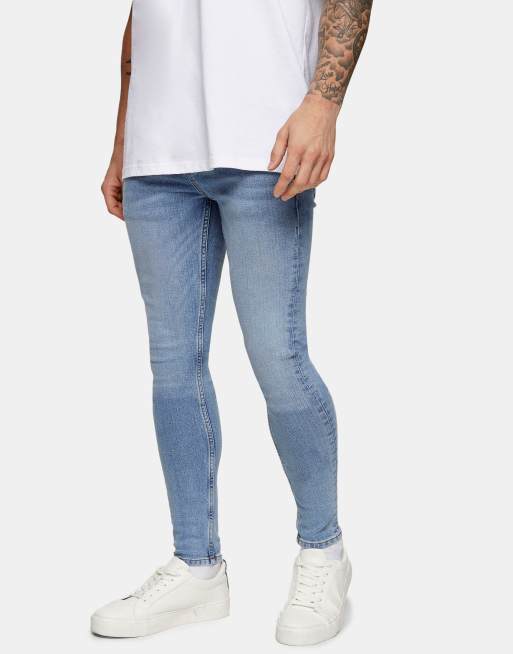 Topman – Jasnoniebieskie jeansy o bardzo obcisłym kroju