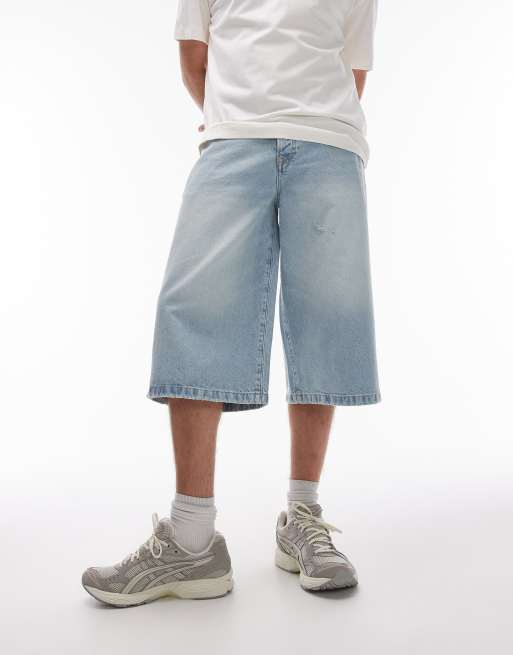 Topman – Jasnoniebieskie szorty jeansowe typu jortsy, 2 z 5