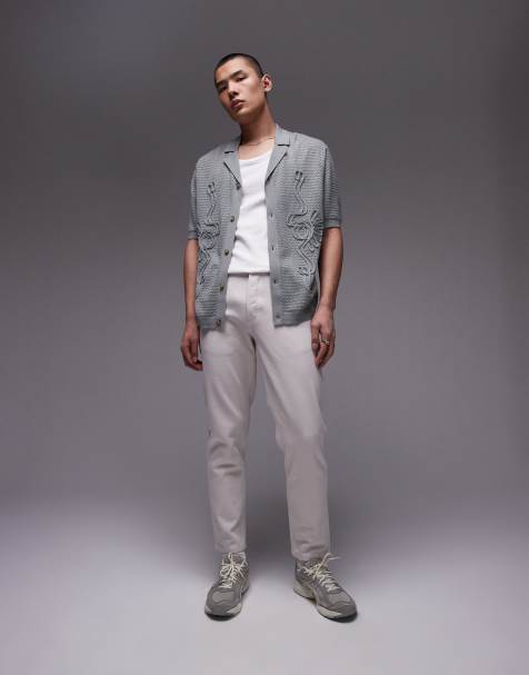 Topman – Jasnoszare zwężane jeansy - view 1