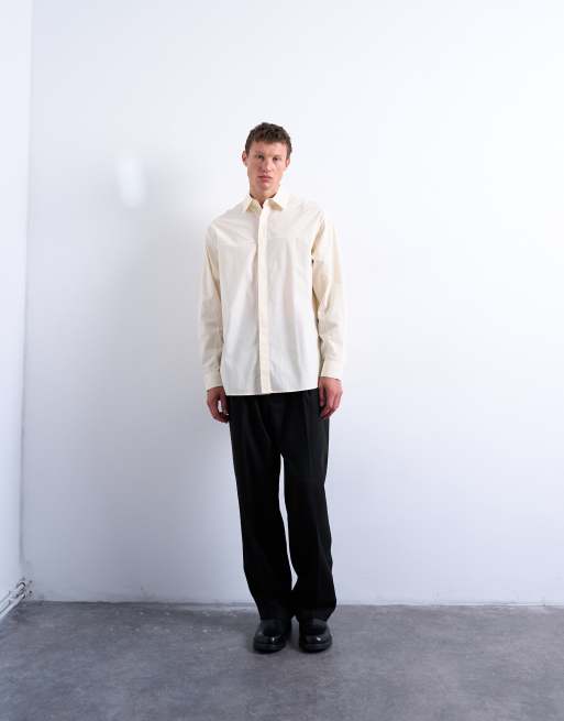 Topman – Jasnożółta formalna koszula oversize, 2 z 5