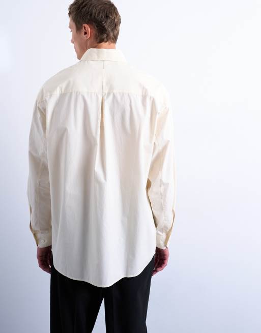 Topman – Jasnożółta formalna koszula oversize, 5 z 5