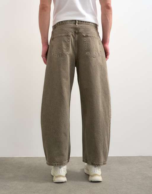 Topman - Jean ample rigide - Marron clair, 4 de 7