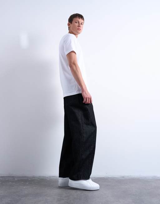 Topman - Jean ample rigide - Noir brut, 3 de 7