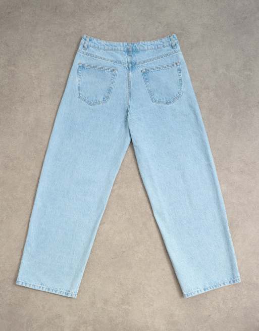 Topman - Jean baggy rigide - Bleu clair délavé, 7 de 7