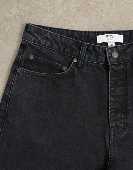 Topman - Jean baggy rigide - Noir délavé, 5 de 7
