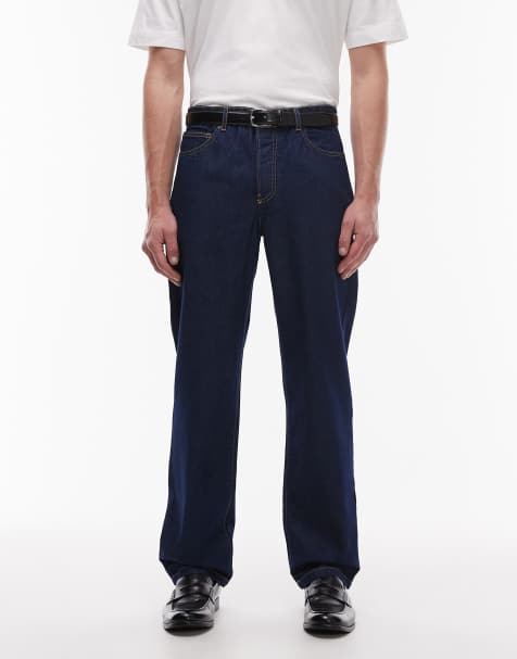 Topman - Jean droit - Bleu brut - view 1