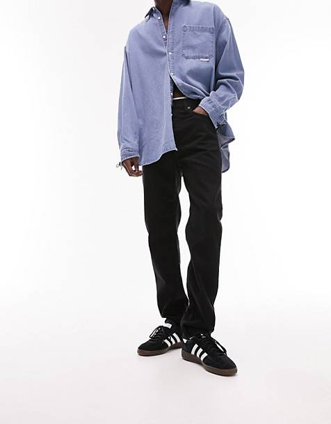 Asos Homme Vêtements Pantalons & Jeans Jeans Baggy & Large Inspired Jean coupe baggy densemble style années 2000 à imprimé ton sur ton 