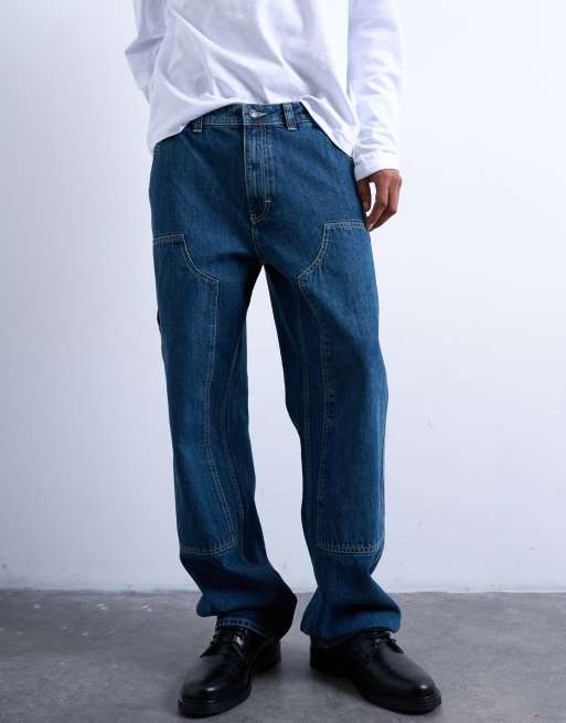 Topman - Jeans ampi lavaggio medio, 2 di 7