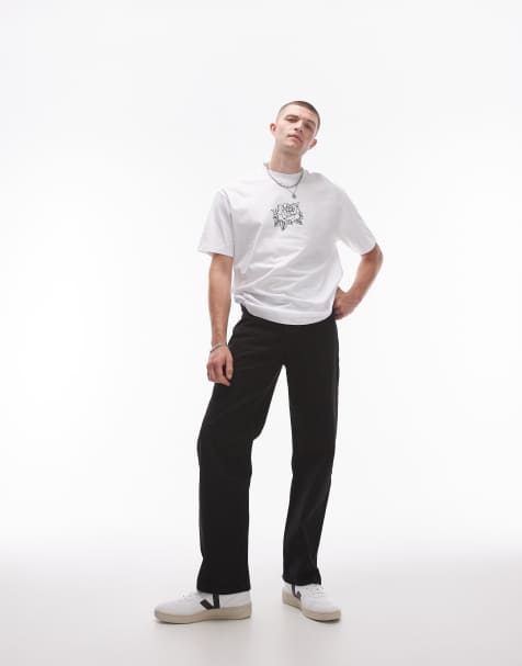 Topman - Jeans dritti neri - view 1