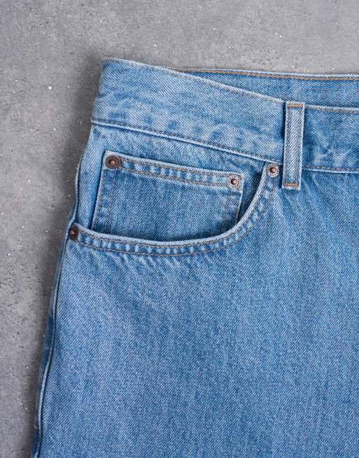 Topman - Jeans dritti rigidi lavaggio medio, 5 di 7
