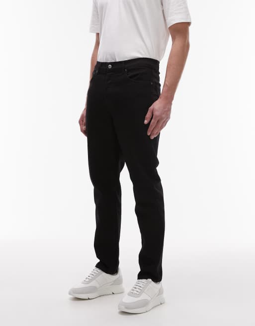 Topman - Jeans elasticizzati affusolati neri, 3 di 5