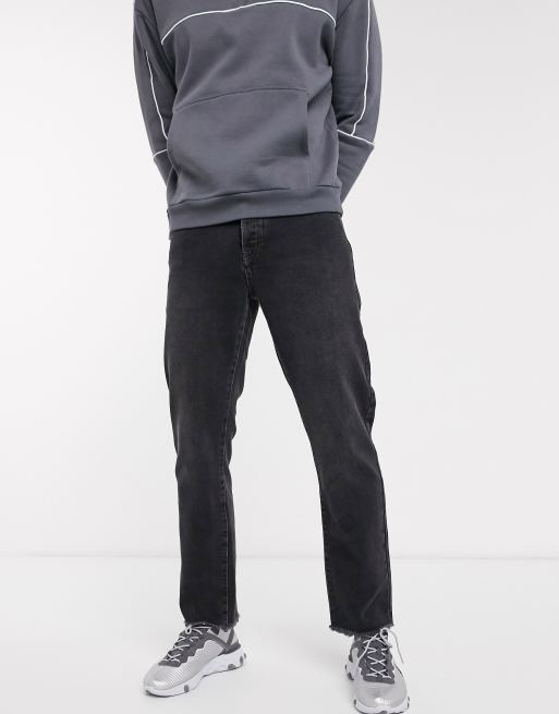Topman - Jeans in dad-fit in grijs