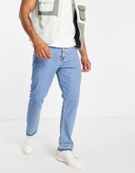 Topman - Jeans med lige ben i mellemvask