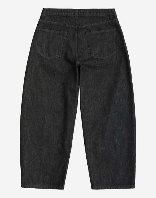 Topman Jeans mit Barrel-Fit in Raw Black, 7 von 7