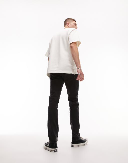 Topman - Jeans skinny lavaggio nero, 4 di 4