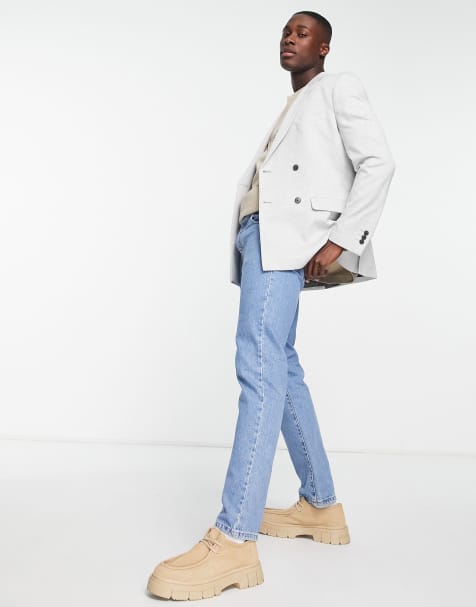 Jeans Uomo Regular Slim – Maurelio Modriano, Elasticizzati, Azzurro, Taglia 29W X 32L
