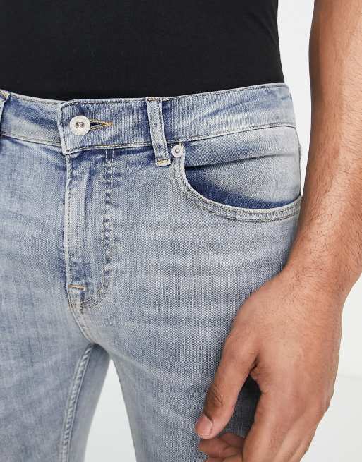 Topman - Jeans super spray on lavaggio chiaro tinto, 3 di 4