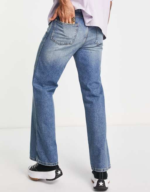Topman – Jeansy z rozszerzanymi nogawkami i przyciemnianym efektem sprania , 2 z 4