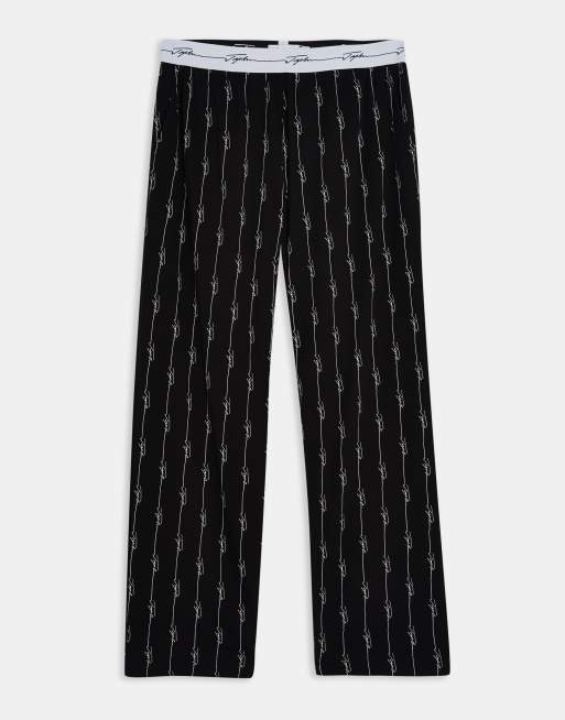 Topman - Jogger confort avec fines rayures emblématiques - Noir