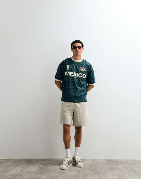 Topman - Joggers cortos color piedra lavado holgados estilo bermudas - view 1