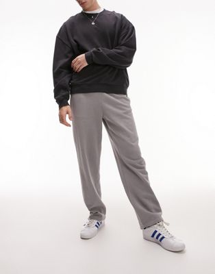 Topman straight jogger in washed grey - ASOS Price Checker