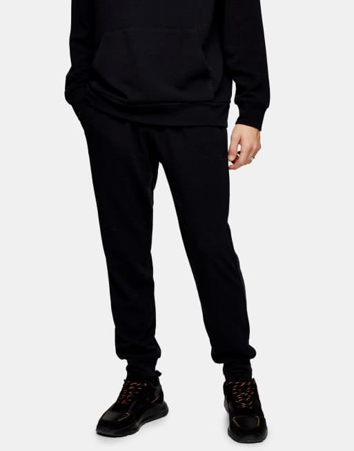 Topman - Joggers neri in maglia