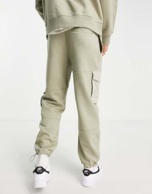 Pantaloni Jogger Cargo Pesanti In Pile Per Uomo, Stile Casual, Vita Media Con Cordino