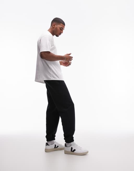 Topman - Joggers pesanti oversize premium neri