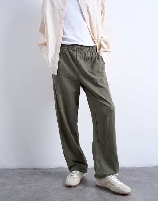 Topman – Joggersy o prostym kroju z kory w kolorze khaki, 2 z 5