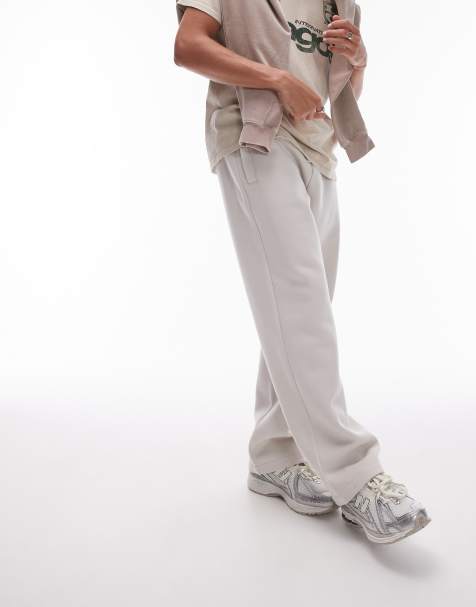 Topman – Joggersy z prostymi nogawkami w kolorze ecru - view 1