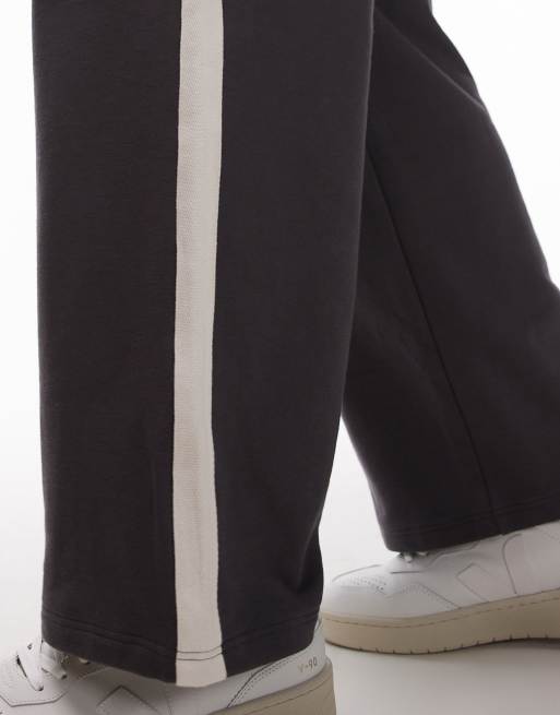 Topman – Jogginghose in Anthrazit mit weitem Bein und seitlichem Kontraststreifen, 3 von 5