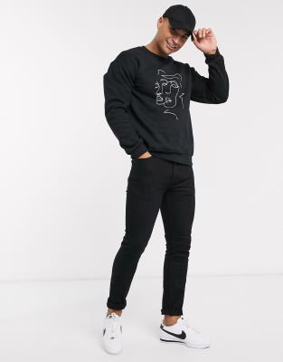 topman black jumper