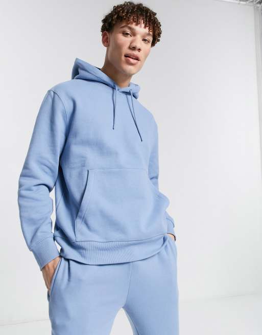 Topman – Set mit Kapuzenpullover und Jogginghose in Blau, Kombiteil, 2 von 3