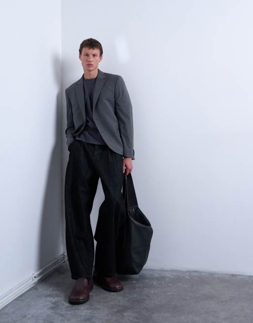 Topman – Kastiges Oversize-T-Shirt in verwaschenem Anthrazit, 2 von 5